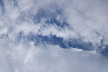 The vast infinite sky and clouds.