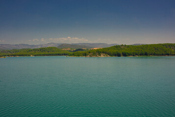 The Sichar reservoir in Ribesalbes, Castellon