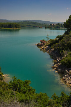 The Sichar reservoir in Ribesalbes, Castellon