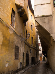 Italia, Tosana, Firenze, via delle Brache,uno stretto vicolo del centro storico.