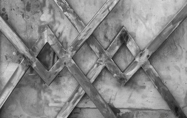 ancient abstract metal structure on metal background