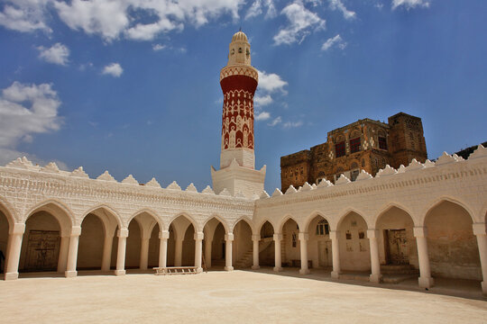 The Mosque of Queen Arwa bint Ahmad Al-Sulayhi, or the Queen Arwa Mosque, a historical mosque in Jibla, Yemen.