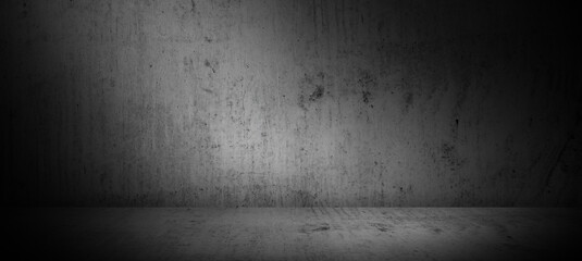 Dark concrete wall background for product display