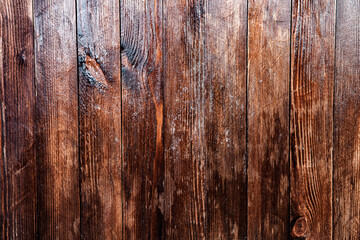 Vintage brown wood background texture. Old painted wood wall