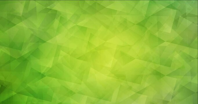 4K looping light green, yellow video with polygonal materials. High-quality clip in twirl style with gradient. Slideshow for web sites. 4096 x 2160, 30 fps. Codec Photo JPEG.