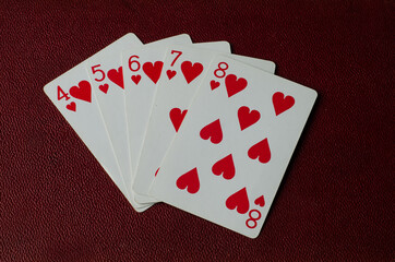 Straight flush poker hand 