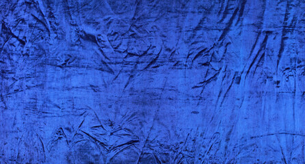 abstract background and texture of blue velvet