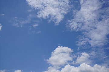 夏空と白い雲
