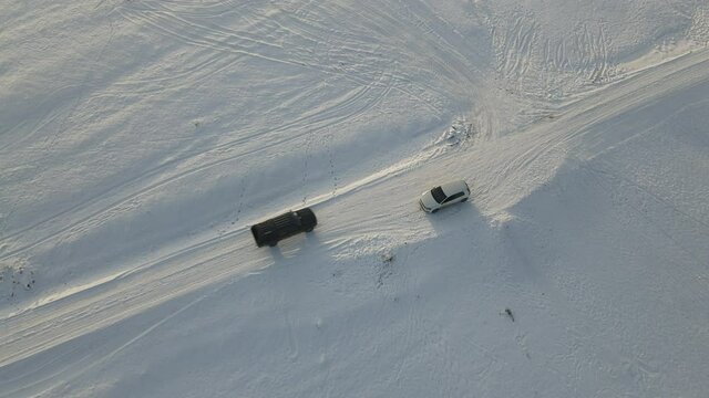 track in snow