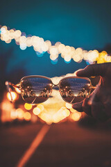 Glases and decoration for christmas in Włocławek, Poland
Bokeh, creative 
Światełka na choince,...