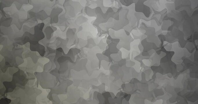 4K looping light gray footage with chaotic shapes. Modern abstract video with colorful random forms. Clip for mobile apps, web sites. 4096 x 2160, 30 fps.