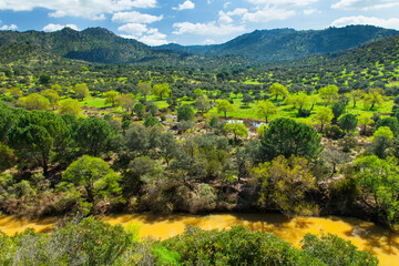 Río Jándula, Parque Natural Sierra de Andújar, Jaen, Andalucía, España