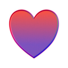 red and blue heart