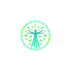 abstract circle plant design