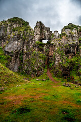 Minas de Buferrera. Climb to the peak of the mine