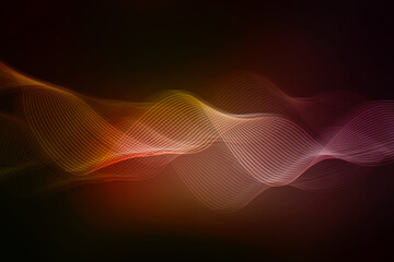 2d illustration Abstract futuristic electronic circuit technology background