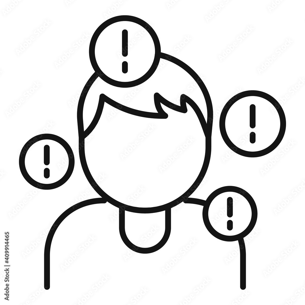 Poster life skills empathy icon. outline life skills empathy vector icon for web design isolated on white b
