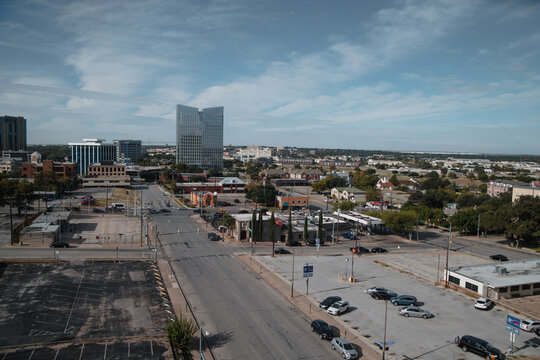 View of Fort Worth from the roof of the Tarrant County Jail