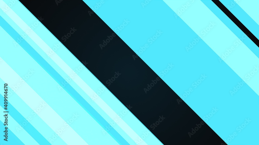 Poster abstract blue backdrop with thin and wide diagonal lines. computer generated 3d render