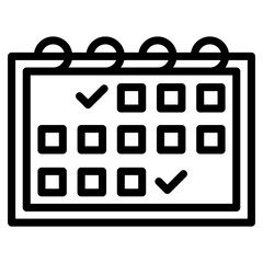 A perfect design icon of calendar