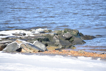 Obraz premium landscape with snow covered rocks