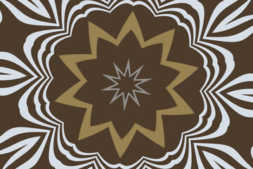 Light brown kaleidoscopic pattern 