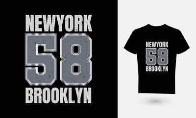 Vector illustration of text graphics, NEWYORK, NYC. perfect for the design of T-shirts, hoodies, etc.