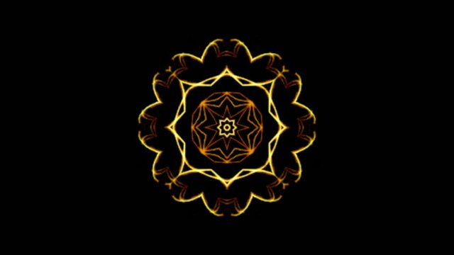 pattern Ornate Mandala Loop Background
