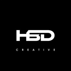 HBD Letter Initial Logo Design Template Vector Illustration