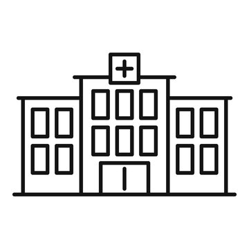 recommend clip art: Blood donation hospital icon. Outline blood donation hospital vector icon for web design isolated on white background