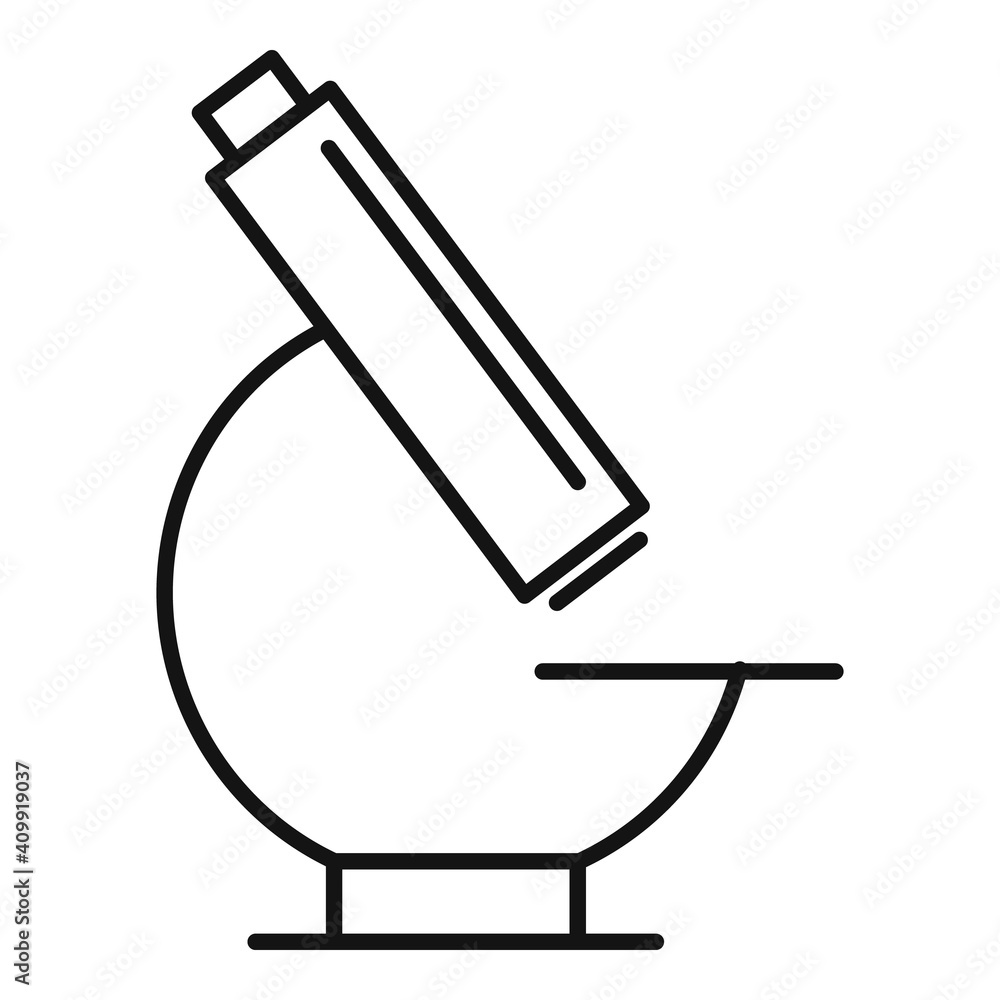 Poster blood donation microscope icon. outline blood donation microscope vector icon for web design isolate