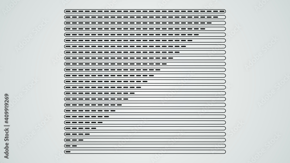 Poster set collection black line load status icons vector design style