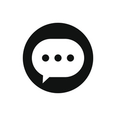 Round bubble chat icon