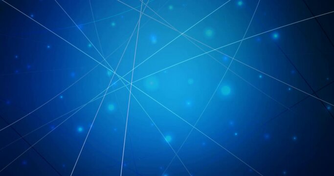 4K looping dark blue video footage with flat lines. Modern abstract moving illustrations with colorful lines. Flicker for designers. 4096 x 2160, 30 fps.