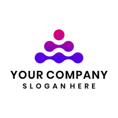 DNA medical connected dots logo