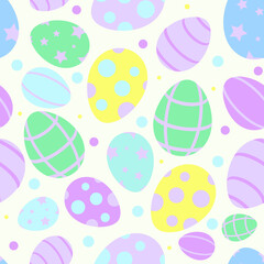 seamless easter eggs pattern
