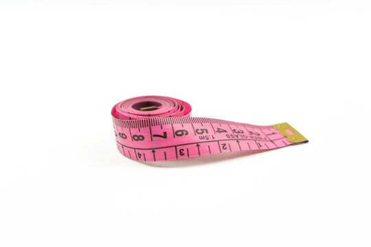 Pink Measuring Tape Vector Isolated On White Background. Spiral Fashion Tape  Measure Vector Illustration. Construction, Engineering, Repair Concept.  Fashion Work Instrument. Sartorial Meter. Royalty Free SVG, Cliparts,  Vectors, and Stock Illustration