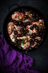 Rosemary Cherry Balsamic Roasted Chicken...style vintage