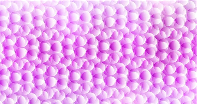 4K looping light pink abstract animation with dots. High-quality clip in simple style with spheres. Flowing design for presentations. 4096 x 2160, 30 fps.