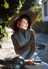 portrait of a woman in a hat