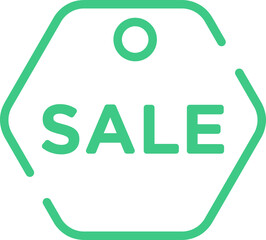 Sale Label collection set. Simple realistic design, flat style line icons. Editable stroke