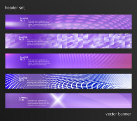 Set Design elements business presentation template. Vector illustration horizontal web banners background, backdrop abstract blurry form. EPS 10 for web buttons template, web site page presentation