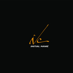 Nc white background handwritten logo
