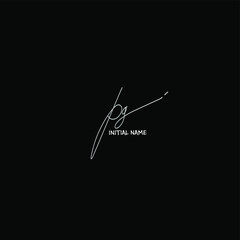 pg white background handwritten logo