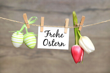 Osterkarte: Frohe Ostern	
