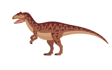Vector allosaurus dinosaur