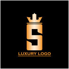 S luxury design logo vector. S letter logo business