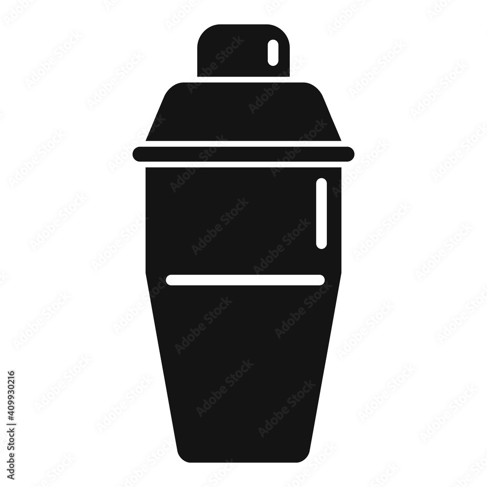 Poster bartender mixer icon. simple illustration of bartender mixer vector icon for web design isolated on 