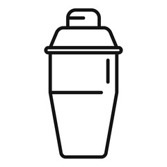 Bartender mixer icon. Outline bartender mixer vector icon for web design isolated on white background