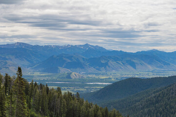 Pass into Jackson Hole, Wyoming